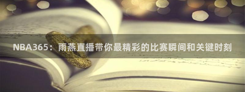 NBA365：雨燕直播带你最精彩的比赛瞬间和关键时刻